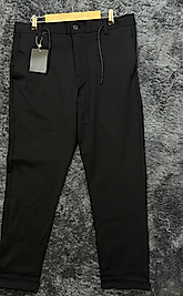Duble Paça Siyah Jogger Pantolon