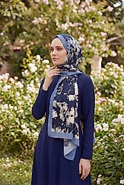 Spring Çiçekli Desenli Şal