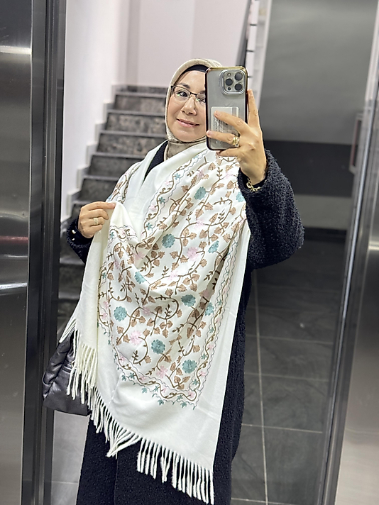 İthal kaşmir omuz şalı