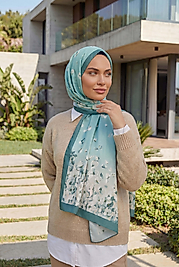 ALFA SİLK ŞAL PASTEL ÇİÇEK DESEN-1