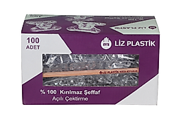 Liz Şeffaf Açılı Çektirme ( 1 kutu 100 adet )