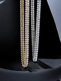 Jade'm Gold Çelik Zikon Taşlı Su Yolu Kolye