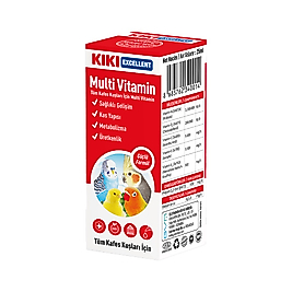 Kiki Excellent Tüm Kafes Kuşları İçin Multi Vitamin 25 ml