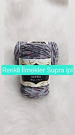 Supra İpi Ebruli Sİmli Düz Renkler 200gr