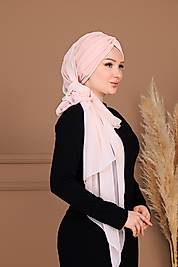 önü düğümlü şallı bone