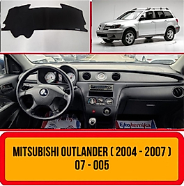 Mitsubishi Outlander 2004 - 2007 Konsol Torpido A3D Koruma Koruyucu Kılıfı