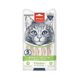 Wanpy Kidney Health Tavuk Etli ve Sebzeli Kedi Ödülü (5 x 14 g)