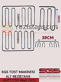 Sgs Tost Makinesi Alt Rezistans 1750Watt 230V