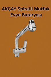 AKÇAY SPİRALLİ MUTFAK EVYE BATARYASI