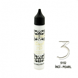 3D BONCUK BOYA-5152-İNCİ