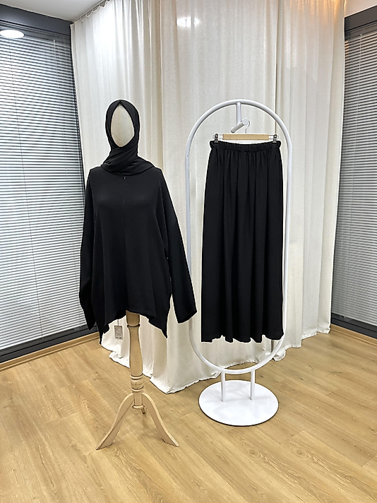 Bambu Börümcük İkili Takım / Geniş Kol - Etekli