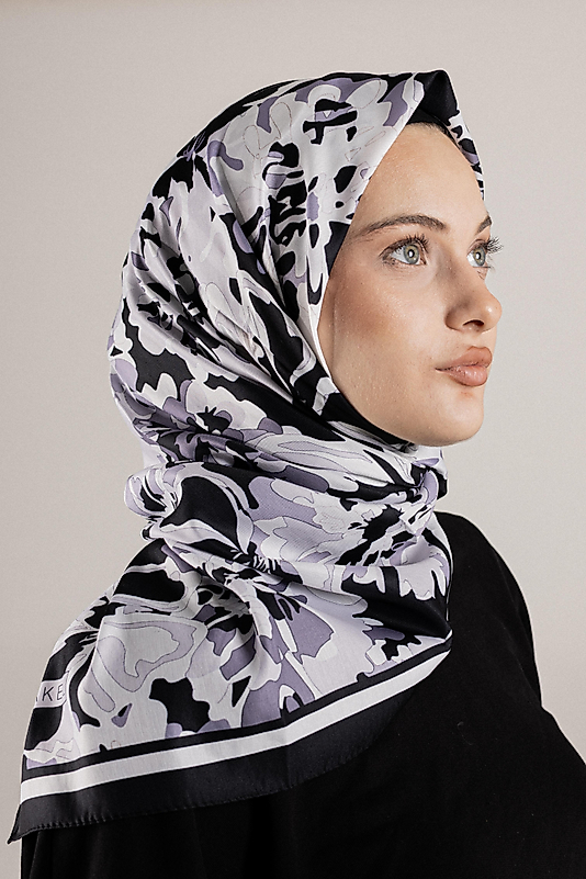 DESENLİ FRANSIZ İPEĞİ EŞARP DESEN-4