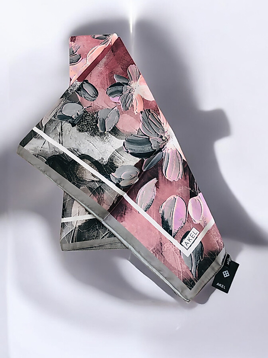 Akel Digital Kristal Eşarp  Çiçek Desen