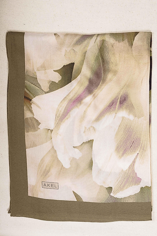 FLOOR İPEK ŞAL İTALYAN DİKİŞİ DESEN-3