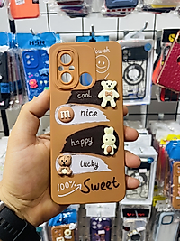 Redmi 12C Ayıcık Kabartmalı Telefon Kılıfı