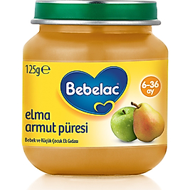 BEBELAC ELMA ARMUT PURESI 125 GR