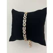 Xuping Rose Gold Taşlı Örgü Bileklik