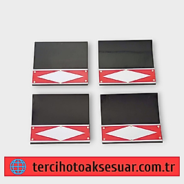 HYUNDAI H100 Kamyonet ve  Pikap Ön-Arka Set Kırmızı Fosforlu Tozluk