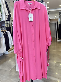 İKOLL OVERSİZE TUNİK PEMBE
