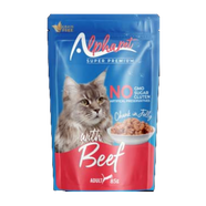 Alpha Pet Biftek Etli Jöleli Yetişkin Kedi Pouch 85Gr. 24'Lü
