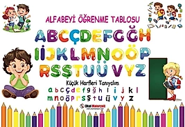 ALFABEYİ ÖĞRENME TABLOSU  33X48 CM
