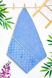 EL-Yüz-Havlusu-Yoncagül Motif Jakarlı-Mavi-enex life