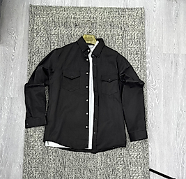 Çıtçıtlı gömlek kahve ton