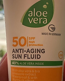 Aloe Vera anti-aging güneş koruyucu losyon