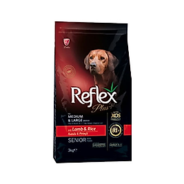 Reflex Plus Kuzu Etli Yaşlı Köpek Maması (3 kg)