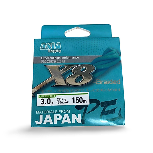Asia 0,28 mm 8x 150 m İp Misina (Koyu Yeşil)