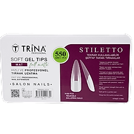 Trina 550li Soft Jel Tırnak Full Mat - Stiletto