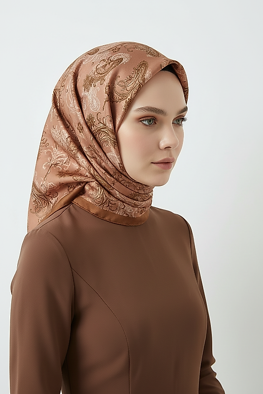 Spring Eşarp Tarihi Çiçek Desen