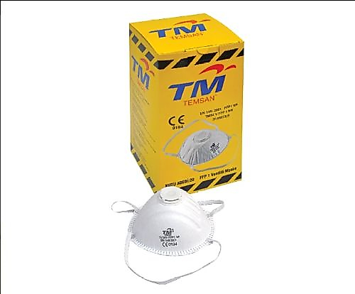 TOZ MASKESİ VENTİLLİ KUBBELİ ( 5 ADET )