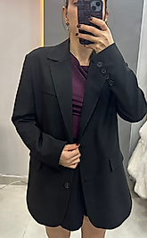 Kadın Siyah Blazer Ceket