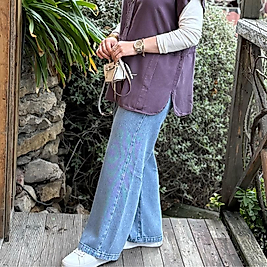 Tensel kot pantolon/mavi