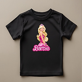 Barbie Baskılı Normal Kalıp  Çocuk Tişört