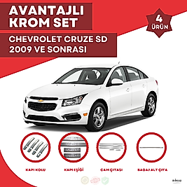 Chevrolet Cruze Sedan Avantajlı Krom Set 2009 Ve Sonrası -4Ürün- Paslanmaz Çelik