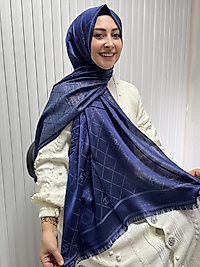 Simli Kaşmir İpek Şal