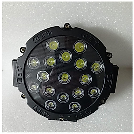 ÇALIŞMA LAMBASI OFF ROAD LED AYDINLATMA (FAR) 10V-30V 7CM CAR+MOTORCYCLE +51W 17 LED FAR