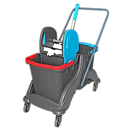 Tetra Çift Kovalı Temizlik Seti Mimoza Presli ( KDV DAHİL )