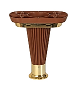 Akça Ayak 15 cm Ahşap Renk