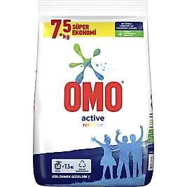 Omo Active Renkliler için 7.5 kg Toz Deterjan