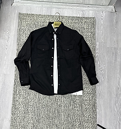 Çıtçıtlı gömlek siyah