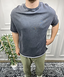Oversize T-Shirt - Koyu Gri