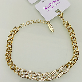 Xu-ping 14 K Gold Gurmet Zincirli Bileklik