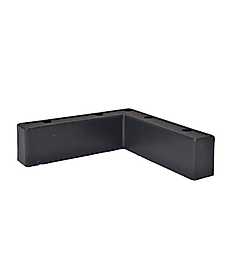 L Mobilya Ayağı 5 Cm Siyah 18x18