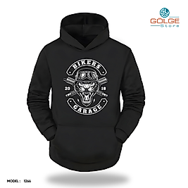 Motorcu Model Slimfit Kapüşönlu Hoodie Erkek kadın Sweatshirt
