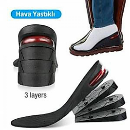 Hava Yastıklı Boy Uzatıcı Tabanlık Uzatan Ayakkabı Uzatma Tabanlığı Gizli Topuk Taban Yükseltici 018