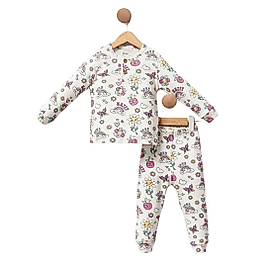 Kız Çocuk 2-5 Yaş Gökkuşağı Desen Pijama Takımı