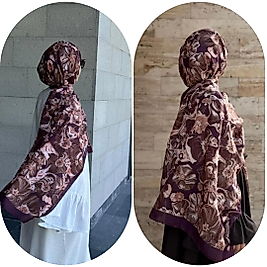 PAMUKLU SOFT ROZA DESEN ŞAL-MÜRDÜM